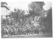 SA0197 - Photo of a flower garden., Winterthur Shaker Photograph and Post Card Collection 1851 to 1921c